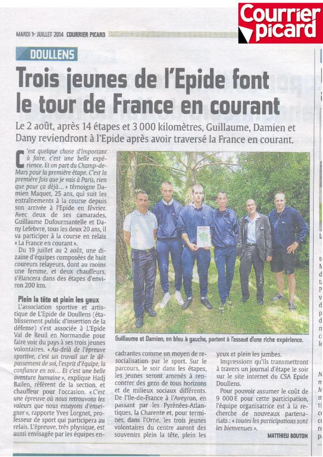 Article courrier picard 01 07 14